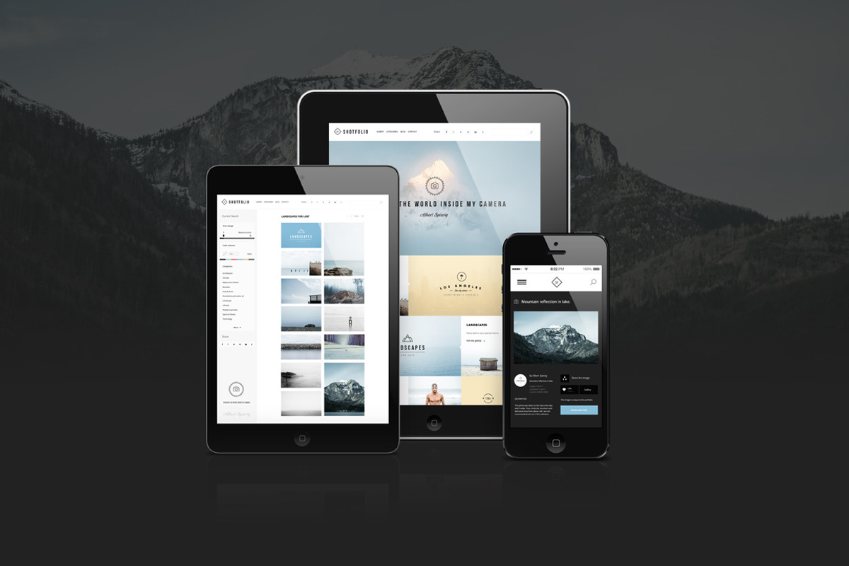 Shotfolio PSD Theme, a Templates & Theme by Julian Shop (Photo 3 of 5)