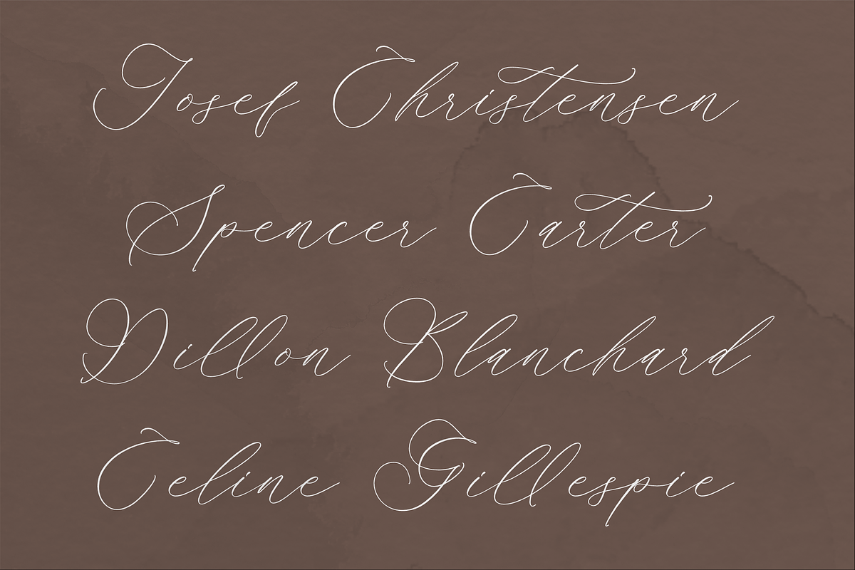Ramsttale Chelliria Chic Calligraphy, a Script Font by Storytype Studio (Photo 7 of 12)