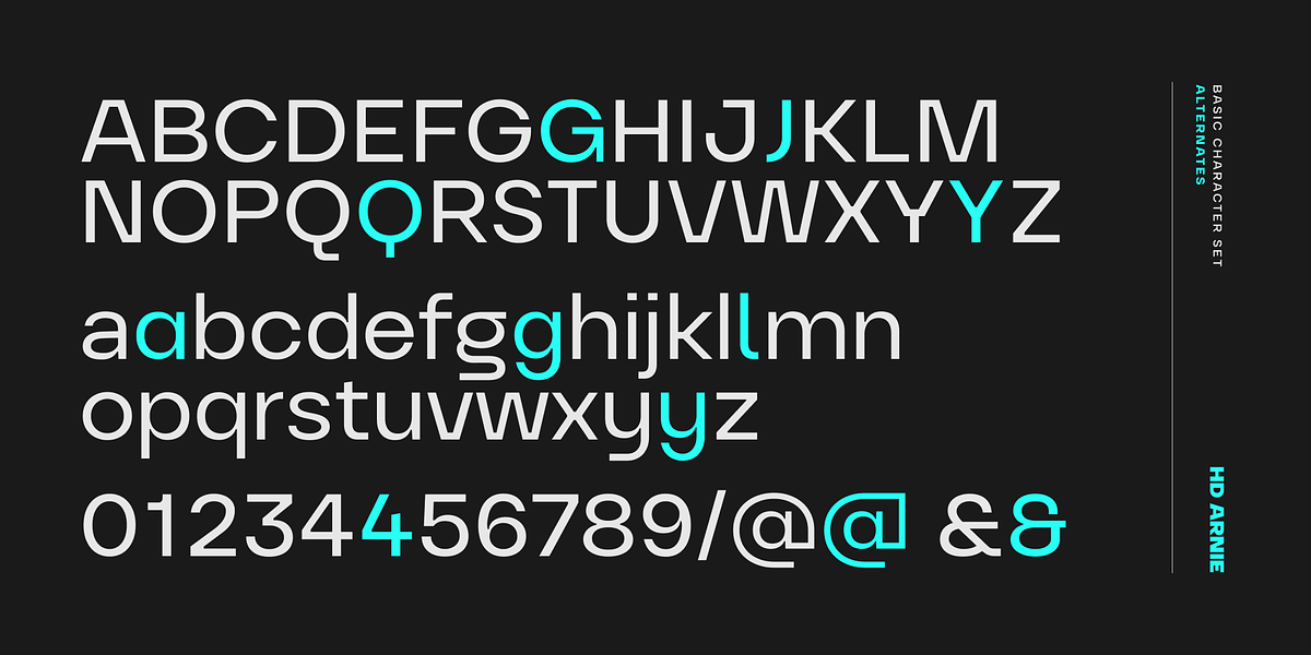 HD Arnie, a Sans Serif Font by HyperDeluxe (Photo 4 of 15)
