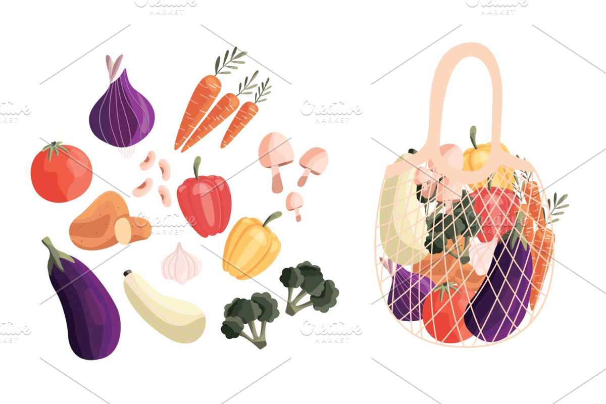Vegetables posters, banners, pattern, a Decorative Illustration by Blue Lela Design (Photo 6 of 13)