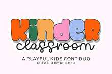 Kinder Classroom - Font Duo