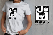 Manga Japanese Comic T-Shirt Design, an Illustration by vectstudio (Thumbnail 4 of 4)