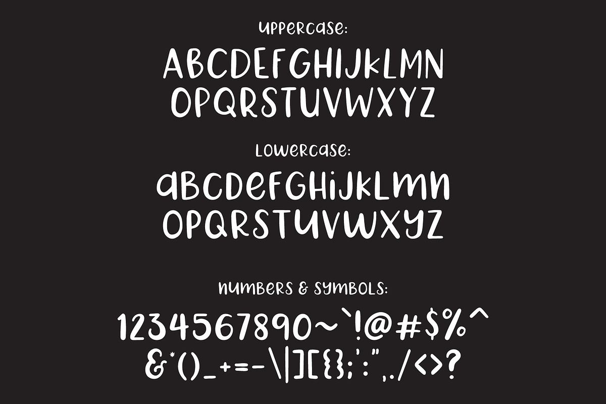 Happy Things | A Hand Drawn Font preview 4