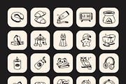 Sleep Doodle Icon Set, an Outline Icon by Vectors Market (Thumbnail 7 of 8)