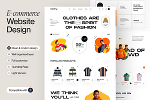 E-commerce Landing Page, a Design Template by sajon.co