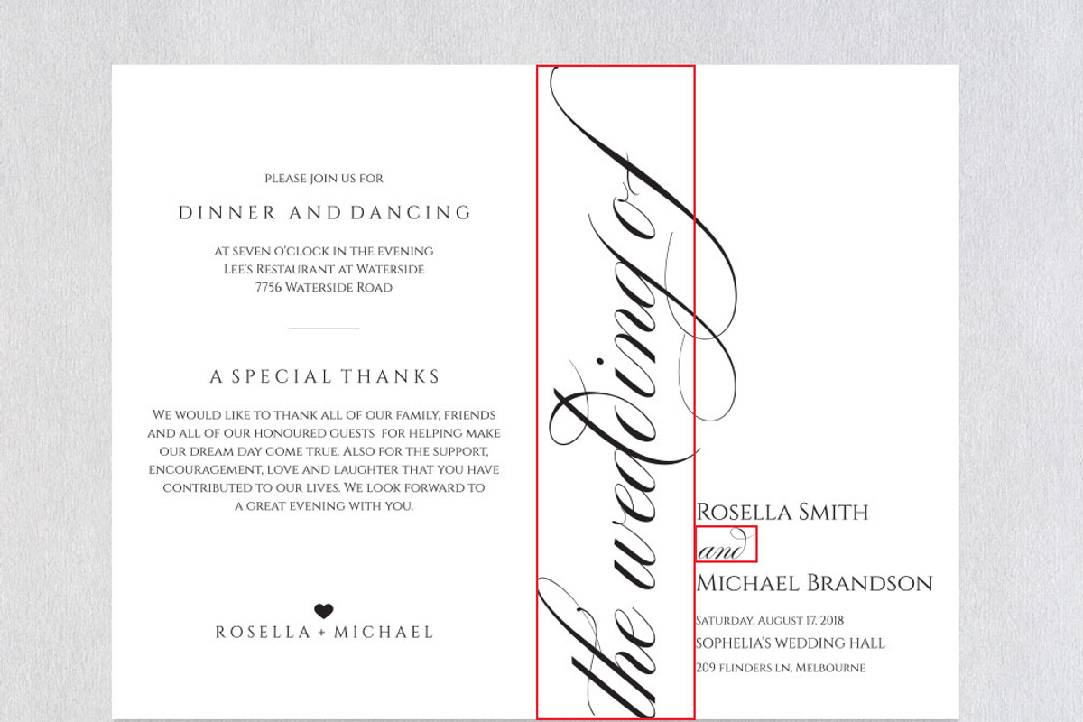 Wedding Program folded SHR365, an Invitation Template by Shafura_Wedding (Photo 5 of 6)
