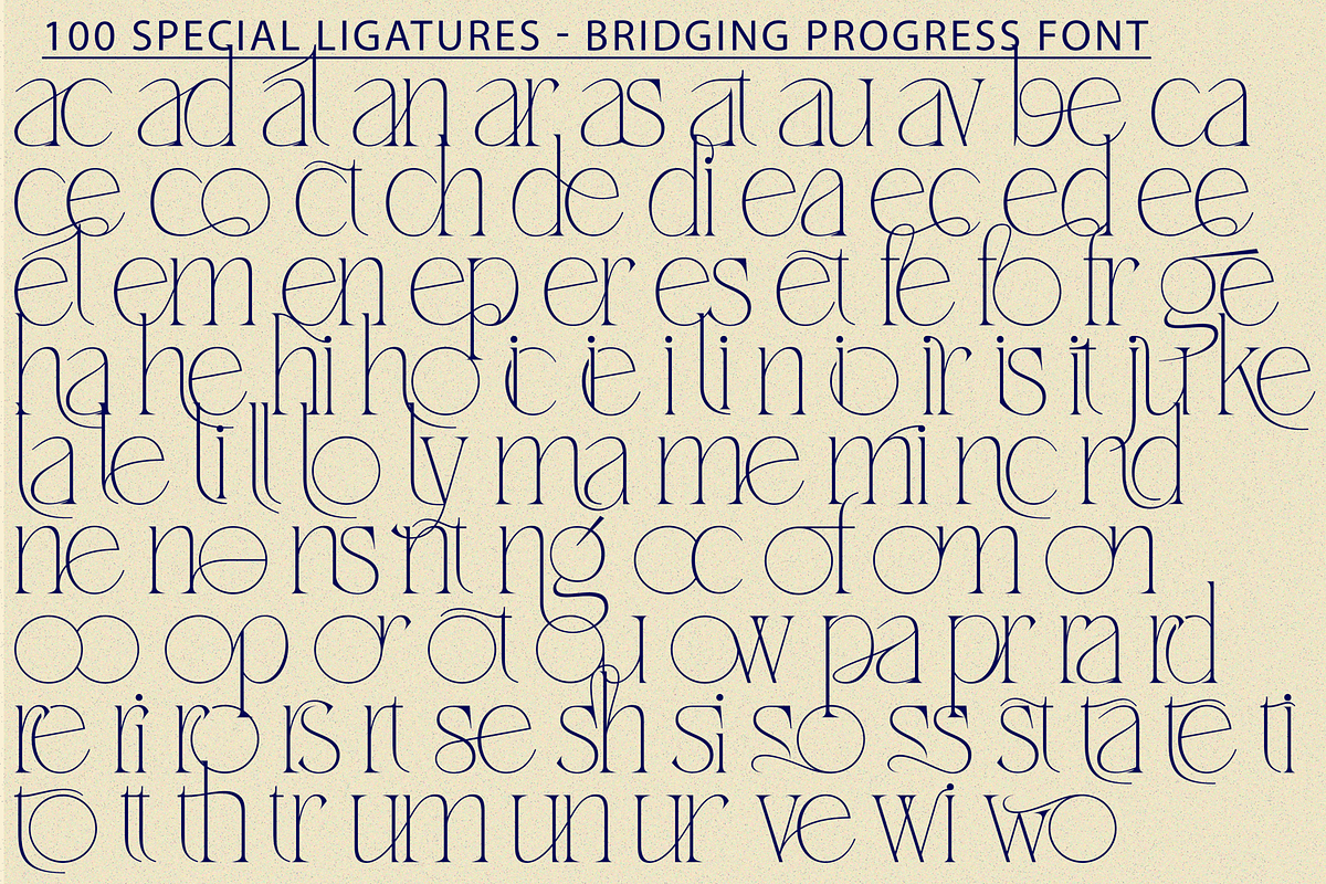 Bridging Progress Font, a Serif Font by 177Studio