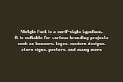Mutgia - Retro Ligatures Font, a Serif Font by QR Design Studio (Thumbnail 5 of 8)