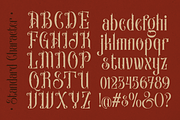 Evahgelina Vintage Font, a Blackletter Font by madeDeduk (Thumbnail 2 of 10)