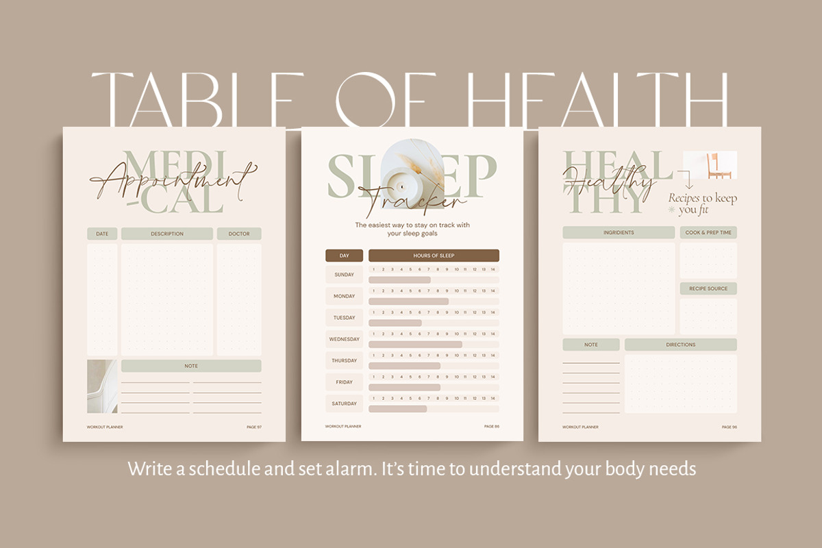 Planner 2024 Self-Growth CANVA PS, a Magazine Template by Eviory (Photo 15 of 27)