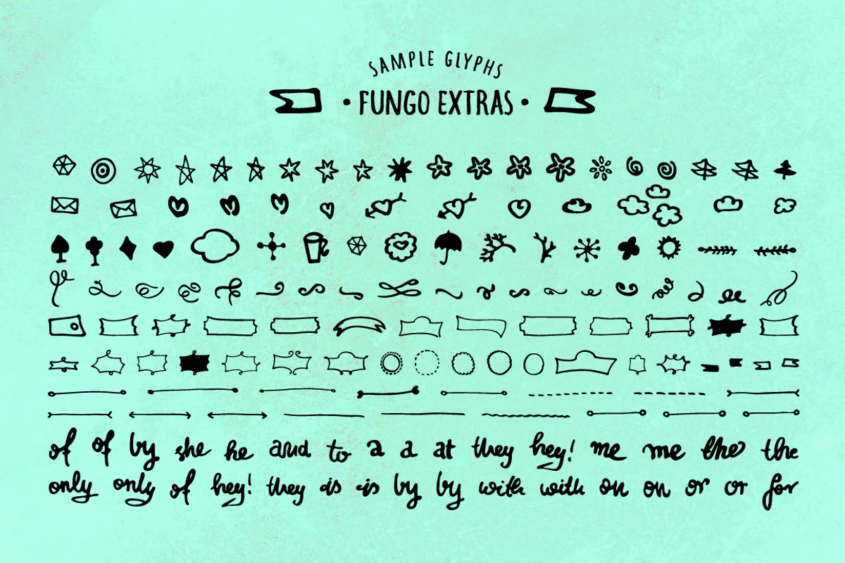FUNGO EXTRAS (150 Glyphs)