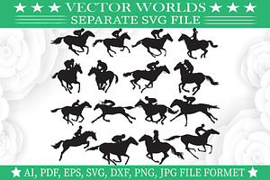 Horse Racing Svg, Race, Horse Svg