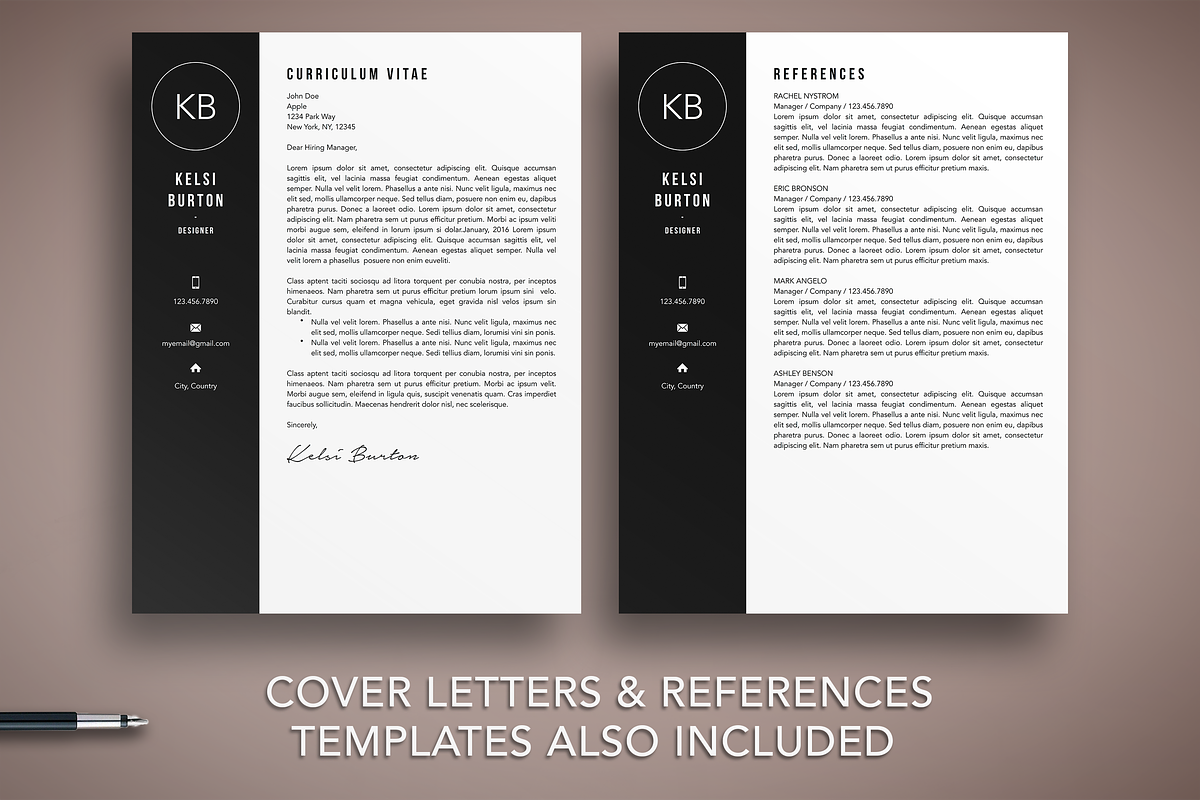Modern Resume Template CV Word/Pages, a Resume Template by The Creative Resume (Photo 4 of 8)