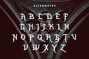 NightAngel -Blackletter Display Font, a Blackletter Font by AQR Studio (Thumbnail 10 of 10)