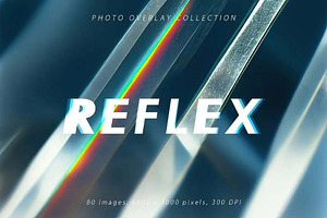 80 Glass Reflection Photo Overlays, a Texture Graphic by Chipshpow Graphics