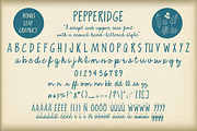 Pepperidge font, a Script Font by nancy cole studio (Thumbnail 4 of 5)