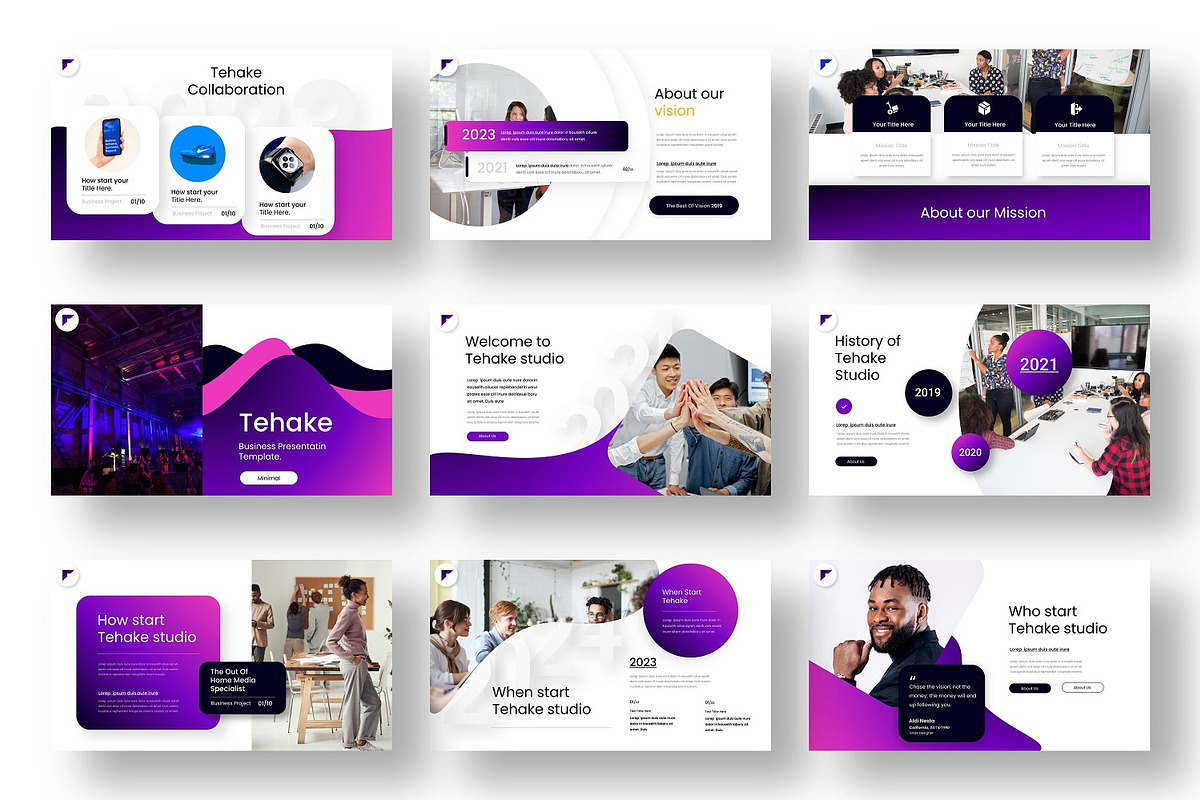 Tehake - Business Google Slide, a Presentation Template by Dens Creative Studio (Photo 2 of 6)