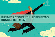 Business Concepts Bundle 03 Men, a Person Illustration by retrorocket (Thumbnail 1 of 16)