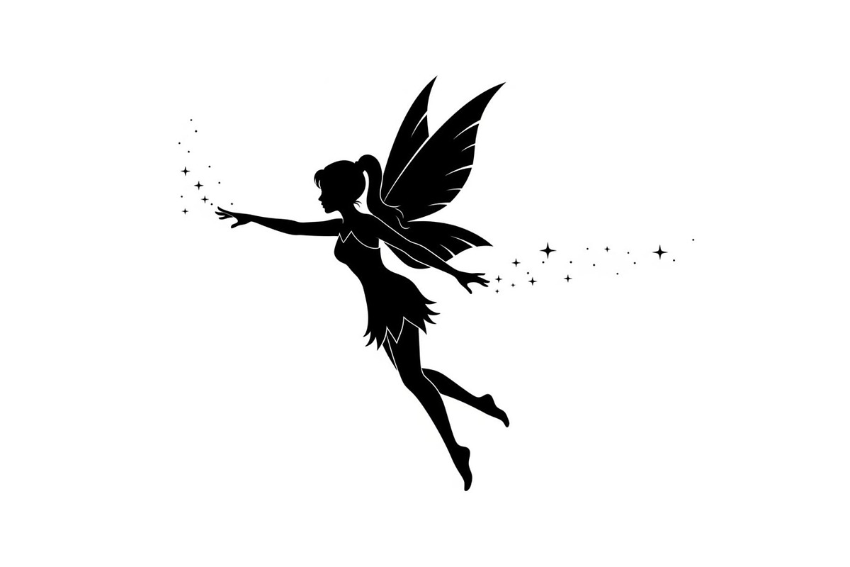 Magical Fairy Silhouette Bundle, an Illustration by jahid234 (Photo 17 of 51)