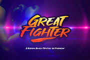 Great Fighter, a Font by khurasan (Thumbnail 1 of 7)