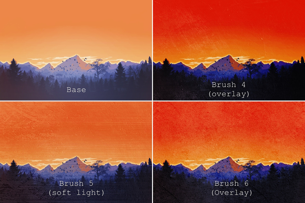 Grunge Texture Brushes For Procreate, a Brush Add-On by Pawsitively Aesthetic (Photo 3 of 9)