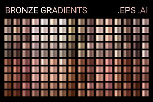 BRONZE GRADIENTS for Adobe Illustrat