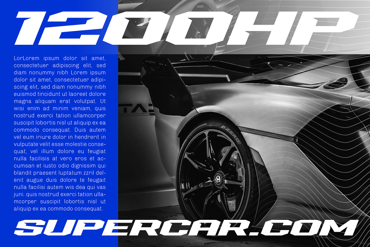 Trobus - Racing Font, a Sans Serif Font by Variatype (Photo 2 of 8)
