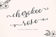 Cherokee Rose Calligraphy Font, a Script Font by Beck McCormick (Thumbnail 1 of 9)