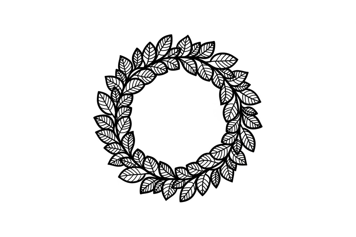 Leaf Laurel Wreath Frame Bundle, an Illustration by Gaye Art (Photo 43 of 51)