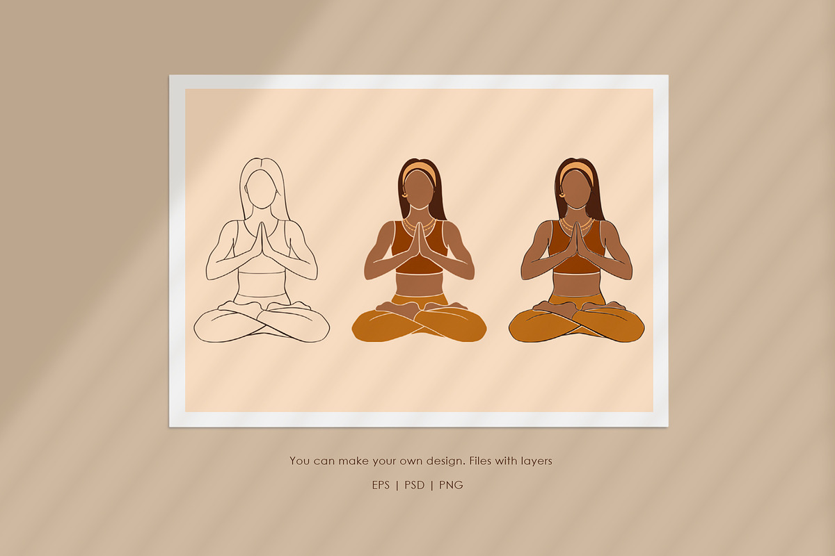 Yoga Day - Graphic Collection, an Illustration by PatrushevaYana (Photo 5 of 7)