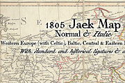 1805 Jaek Map (Pro), a Serif Font by GLC Foundry (Thumbnail 1 of 2)