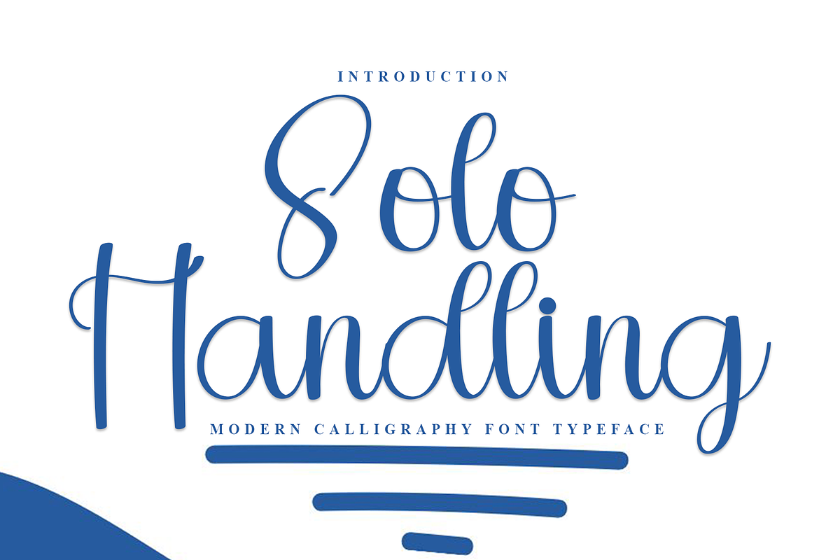 Solo Handling, a Handwritten Font by InermediaSTUDIO (Photo 1 of 8)