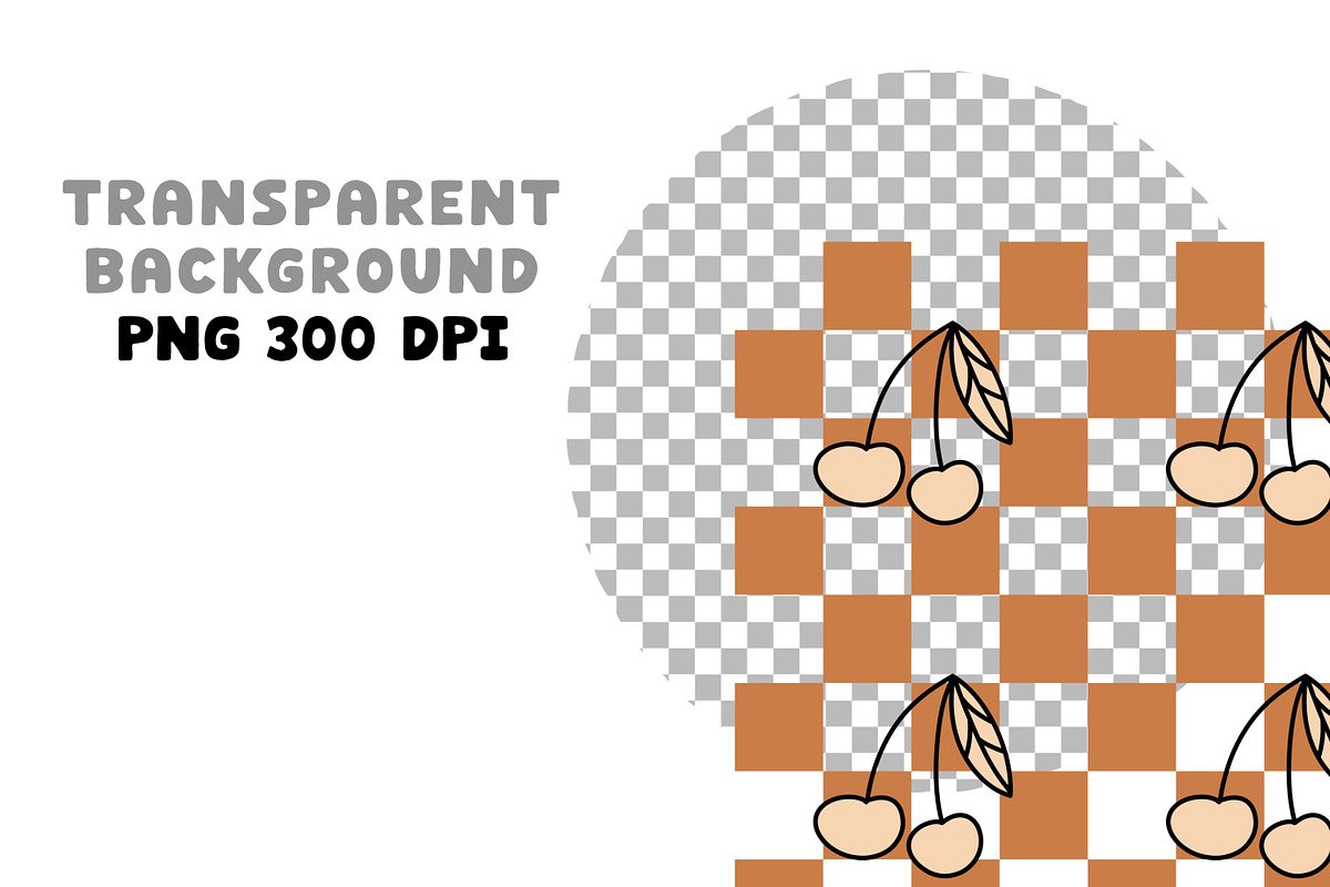 Checkered Taupe Retro Clipart Set, an Object Graphic by Brush Lab (Photo 6 of 7)