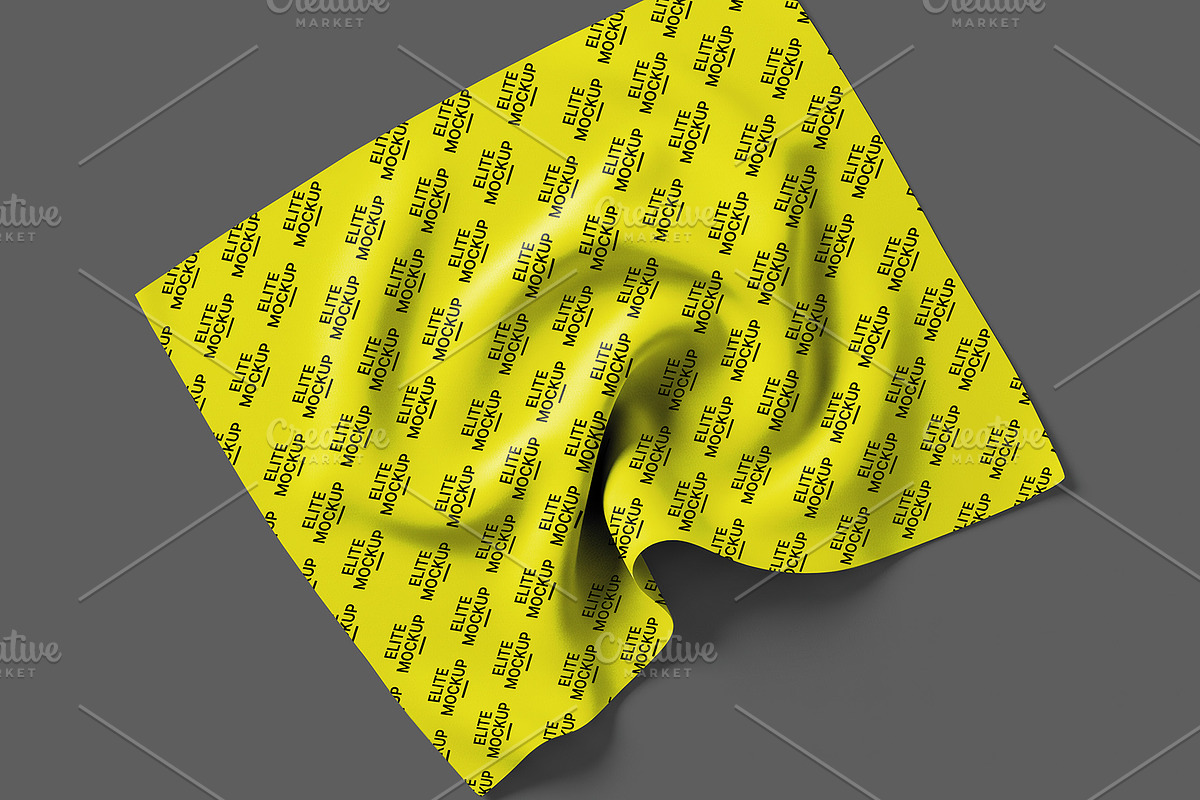Square Handkerchief Mockup Pack, a Merchandise Mockup by Elite Mockups (Photo 1 of 4)