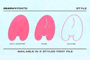 Graphy - Bubble Family Font