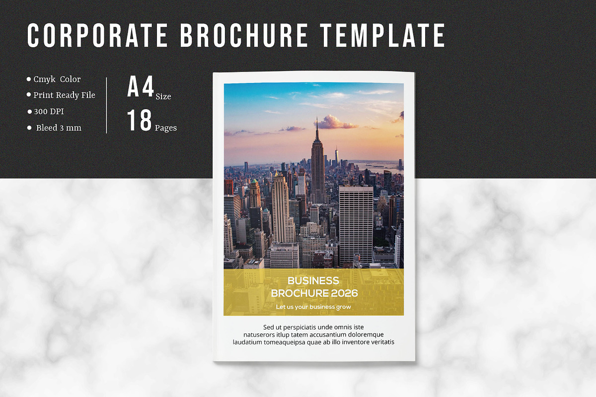 Corporate Brochure, a Brochure Template by Template Shop (Photo 1 of 11)