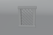 3D Medieval Wooden Window Frame, a Furniture 3D Model by Dudukbersama (Thumbnail 2 of 2)