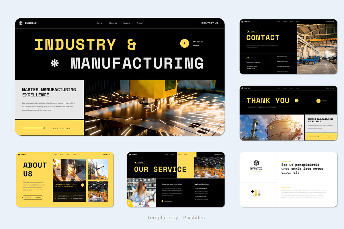 Industry & Manufacturing PowerPoint, a Presentation Template by Pixslides (Photo 6 of 7)