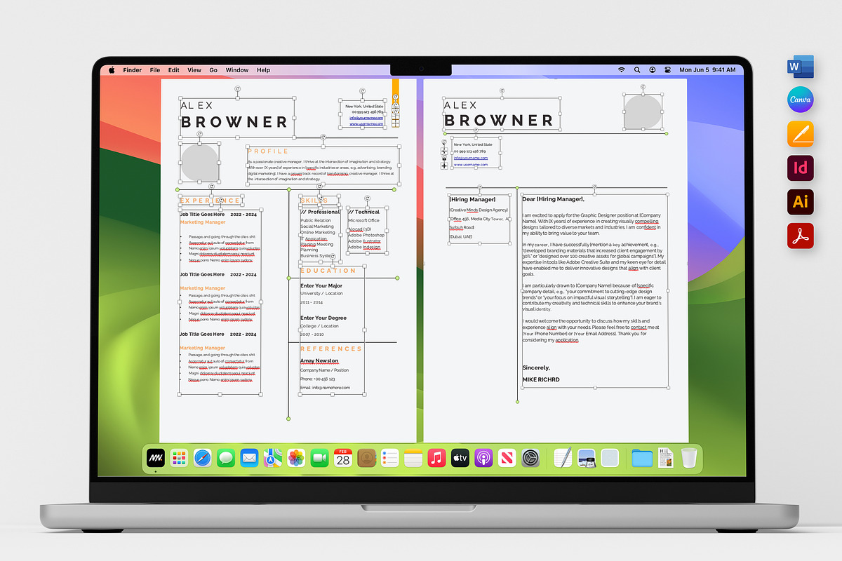 USA & NYC Job Market Resume, a Resume Template by Nur Designer (Photo 4 of 4)