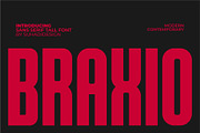 Braxio - Condensed Bold Tall Font, a Sans Serif Font by suhadidesign (Thumbnail 1 of 13)