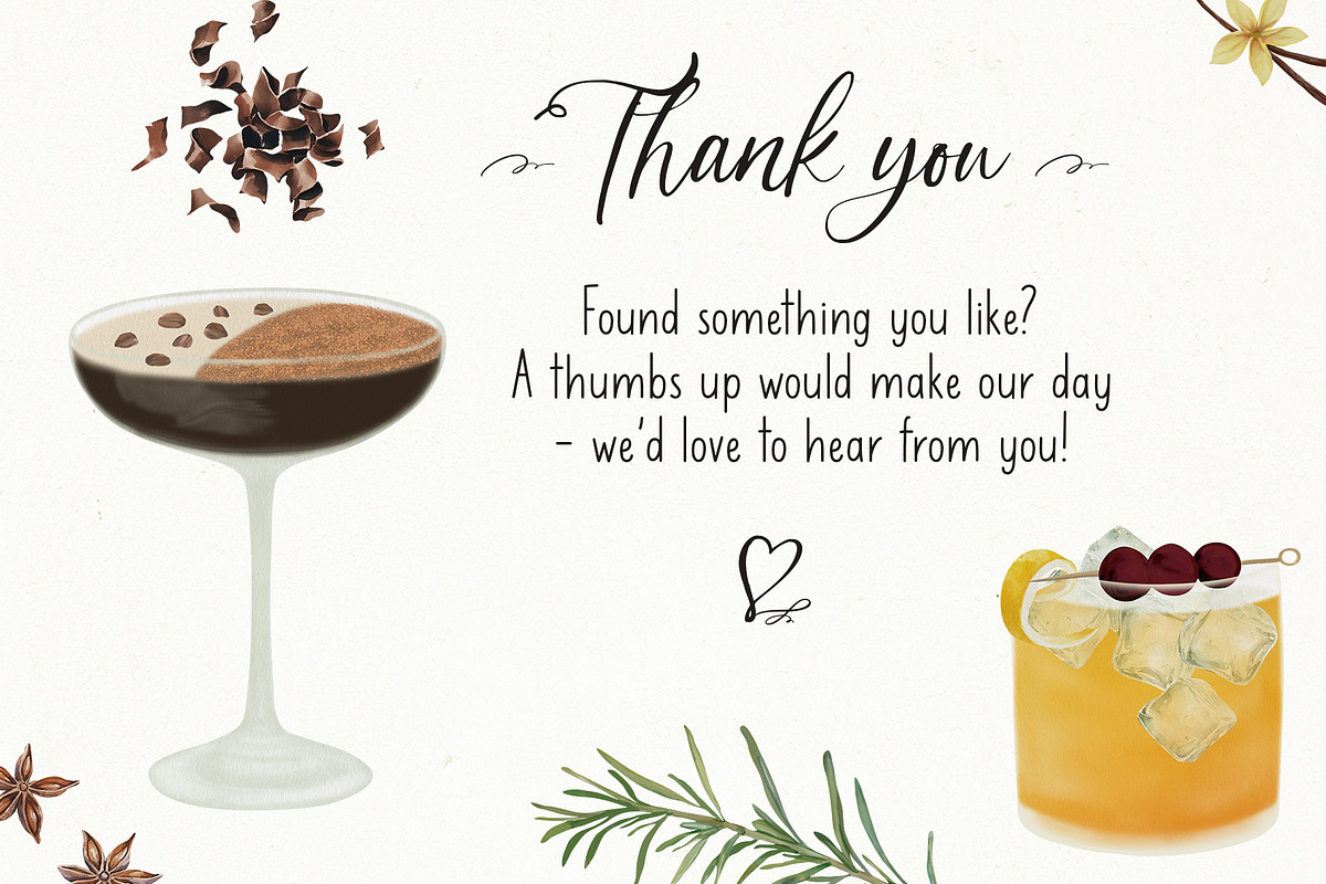Holiday Cocktails Recipe Card Set, a Food Illustration by Sunshine Art (Photo 12 of 12)