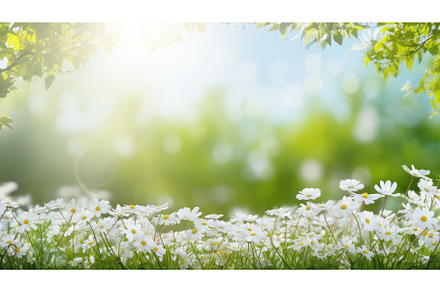 nature white bright border sunlit ai, a Nature Photo by pikepicture