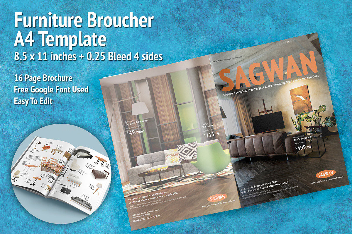 Furniture Broucher A4 Template, a Flyer Template by Sainath Chillapuram (Photo 1 of 6)