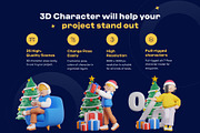 Christmas and New Year 3D Character, a Characters & Person 3D Model by orenjidesign (Thumbnail 2 of 8)