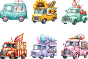 Summer Ice Cream Truck Clipart, an Illustration by Designking (Thumbnail 3 of 4)