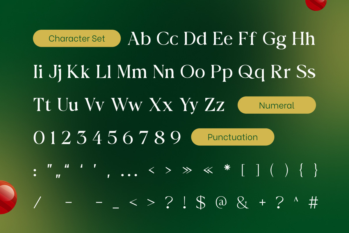 Harmonia Serif Christmas Font, a Serif Font by Vadovastd (Photo 2 of 7)