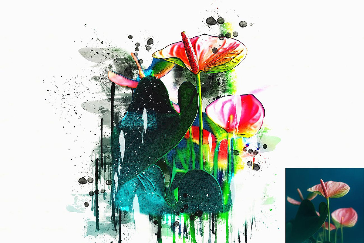 Artify Oil & Acrylic Paint Ps Action, an Action Add-On by Studio Retouch (Photo 5 of 14)