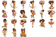 Quirky Love Girl Clipart, an Illustration by Daily.Designs (Thumbnail 4 of 5)