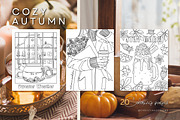 Cozy Autunm | Coloring book, a Decorative Illustration by ChristinaDesigns (Thumbnail 1 of 6)