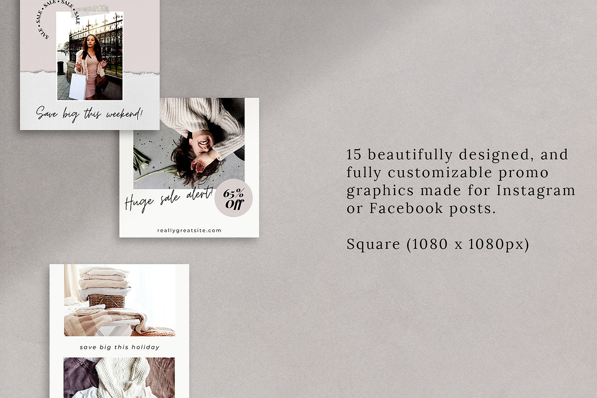 Instagram Canva Template for Promos, a Social Media Template by Studio Sugoi (Photo 3 of 10)